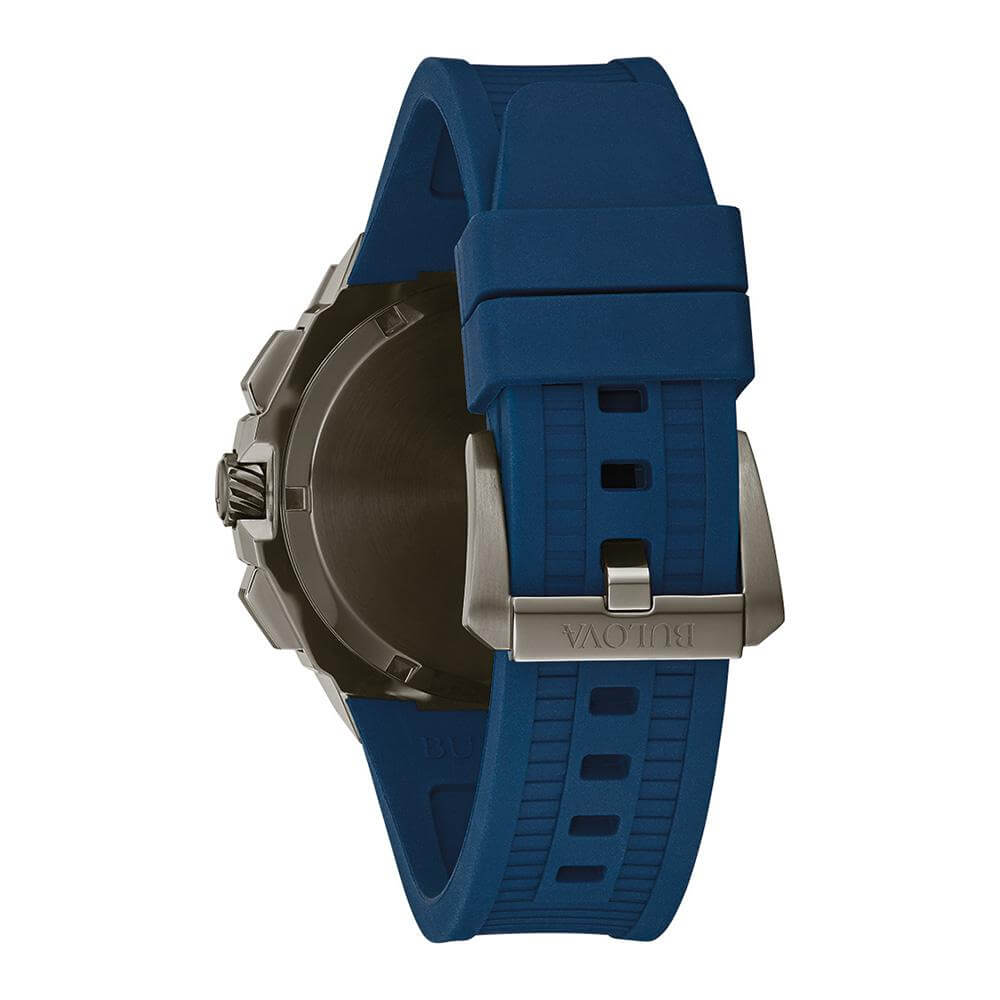 Bulova Precisionist 98B357 - Cronografo | Movimiento: Cuarzo - Material Caja: Acero Inoxidable - Material Malla: Caucho