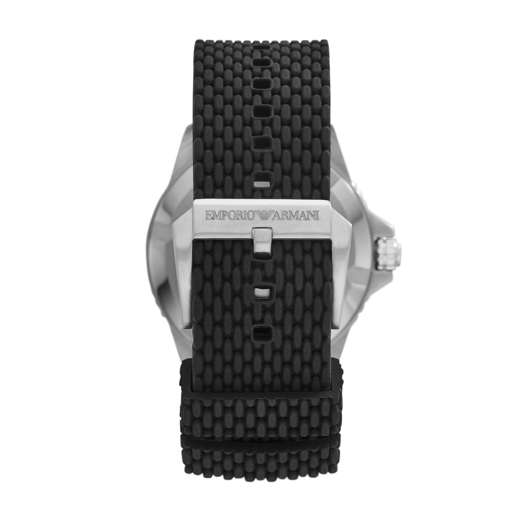 Armani Diver AR11341 - Analogico | Movimiento: Cuarzo - Material Caja: Acero Inoxidable - Material Malla: Silicona