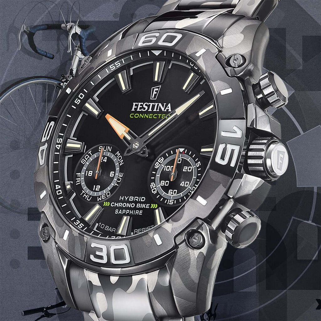 Festina Chrono Bike 2021 Connected Smart Watch F20545.1 - Hibrido (Crono + Smart Watch) | Movimiento: Hibrido (Crono + Smart Watch) - Material Caja: Acero Inoxidable - Material Malla: Acero Inoxidable